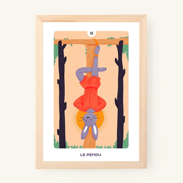 12-illustration+name Le Pendu - A5