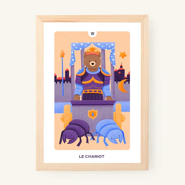 7-illustration+name Le Chariot - A5